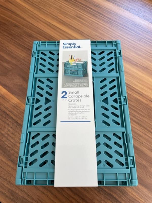 Simply Essential™ Collapsible Crates (Set of 2) Bed Bath and Beyond