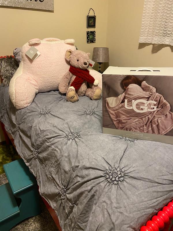 Ugg® Kids Casey Frosted Sherpa Backrest in Grey buybuy BABY