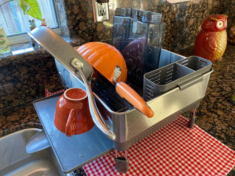 simplehuman® Compact Stainless Steel Frame Dish Rack Bed Bath and Beyond Canada