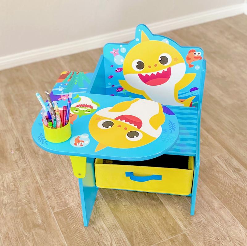 Delta Children Baby Shark Chair Desk with Storage Bin buybuy BABY