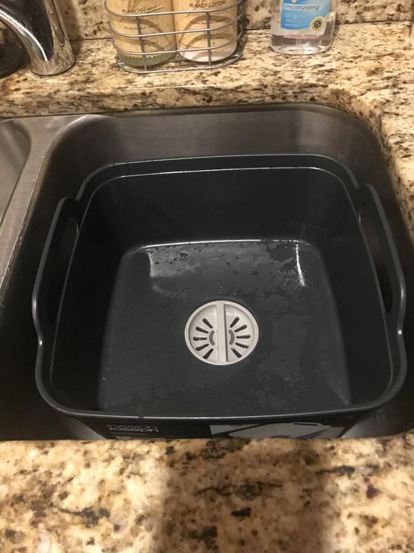 Dishwash Bowl With Bottom Drain Plug Dishpan Wash Drain Kitchen Sink