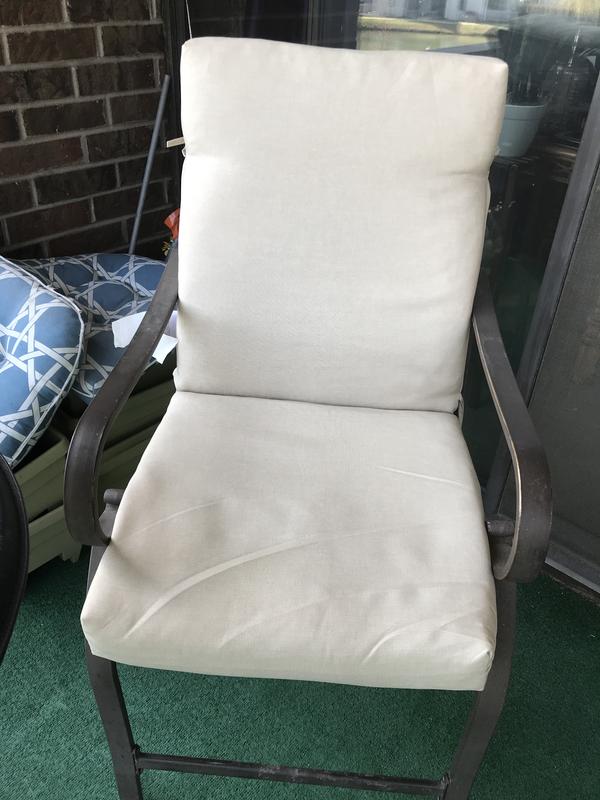 Selections By Arden ShirtTexture Clean Finish Outdoor Chair Cushion in