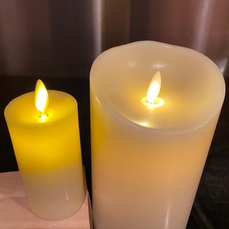 Customer Reviews Luminara® RealFlame Effect Slim Pillar Candle in