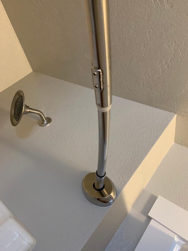 TITAN™ Stainless Steel Dual Install Curved Shower Rod Bed Bath and