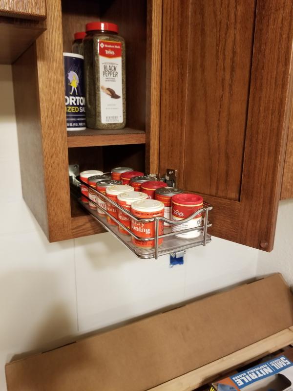 Pull Out Spice Rack Organizer In Chrome, Lynk Professional Slide Out Spice Rack Upper Cabinet Organizer