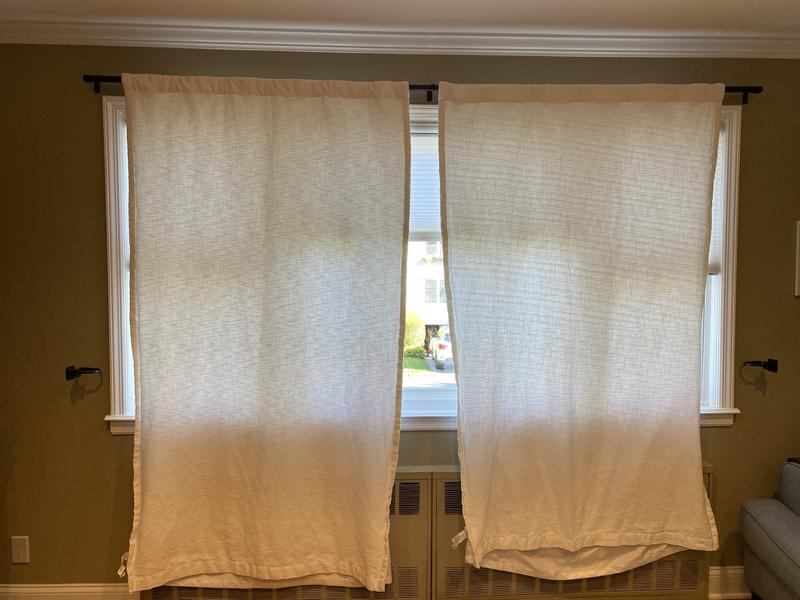 Bee & Willow™ Textured Weave Rod Pocket Room Darkening Window Curtain