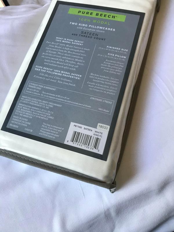 Pure Beech® 100 Modal® Sateen 400ThreadCount Pillowcases (Set of 2