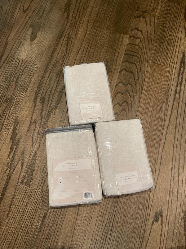 Devon Rod Pocket/Back Tab Sheer Window Curtain Panel Bed Bath and