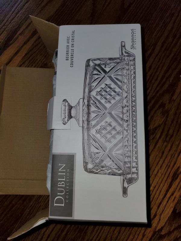 Godinger Dublin Crystal Covered Butter Dish Bed Bath and Beyond Canada