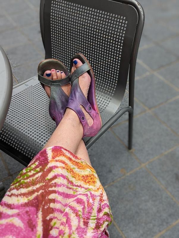 Customer photo for "My Soto sandals fit perfectly."