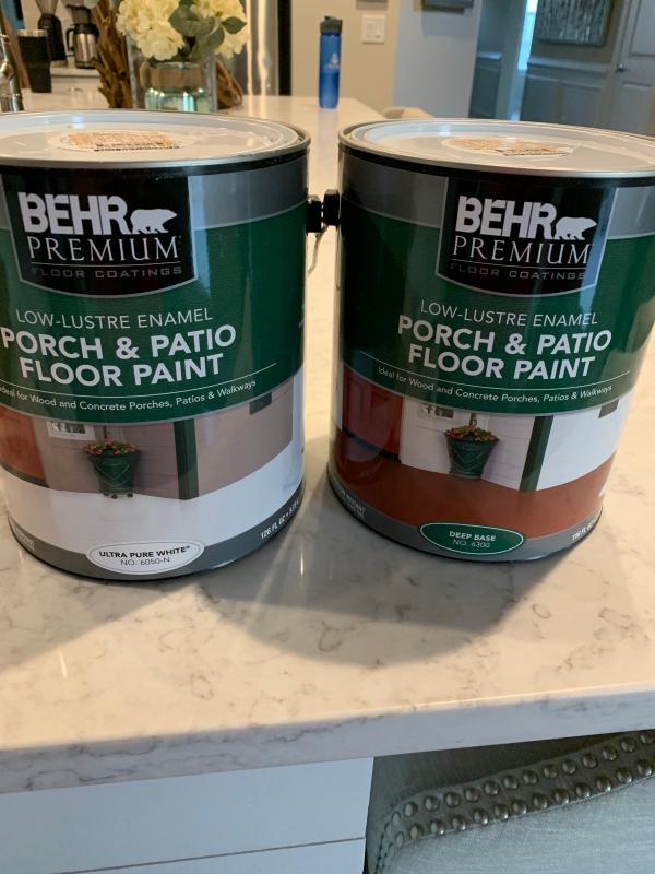 Porch Patio Floor Paint Low Lustre Enamel Behr Premium Behr