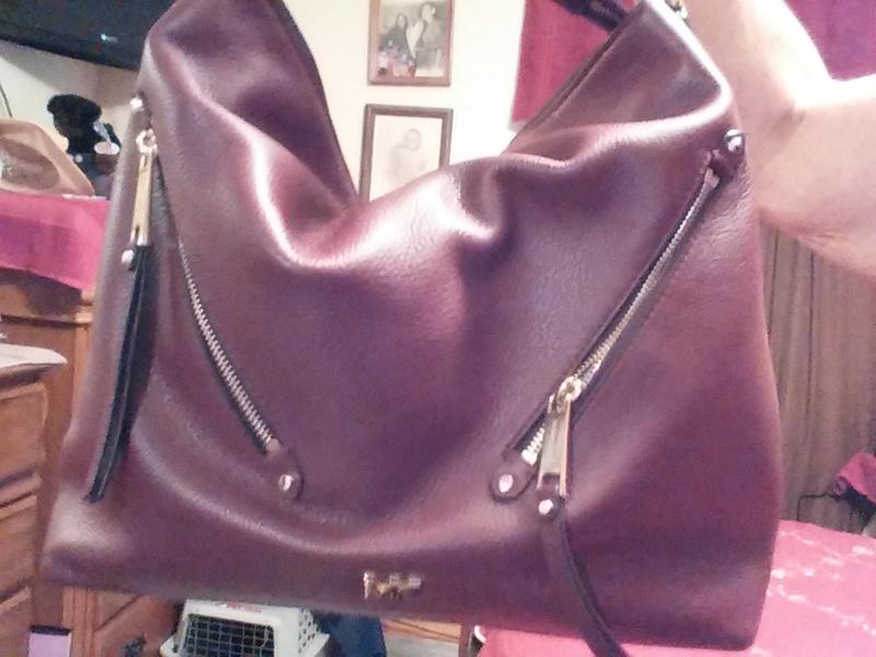 michael kors evie hobo oxblood