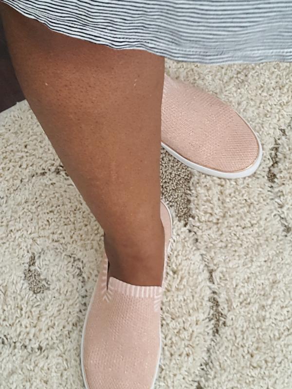 michael kors skyler slip on rose gold