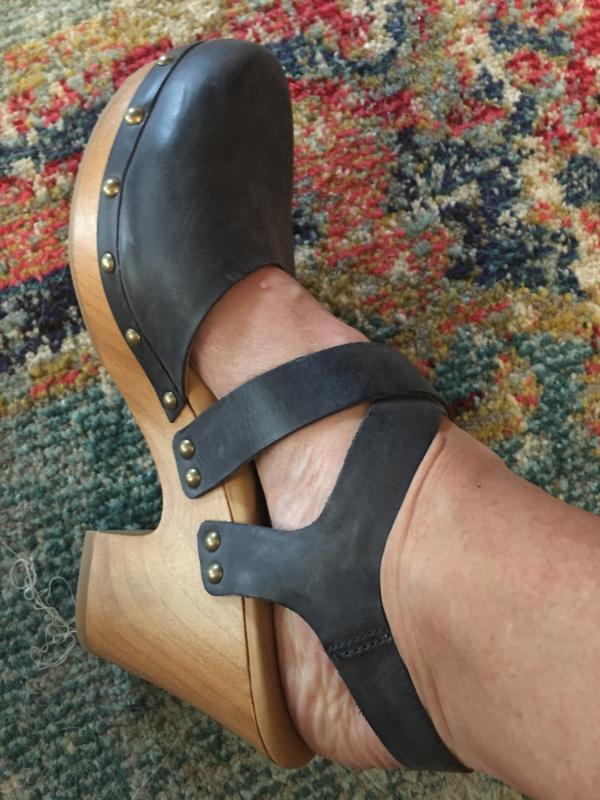 korks abloom slingback clog sandal