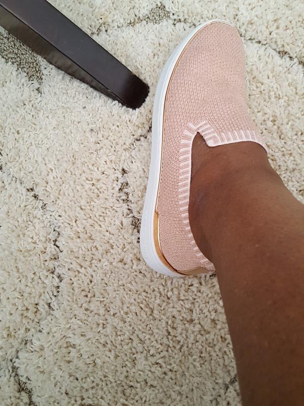 michael kors skyler slip on rose gold