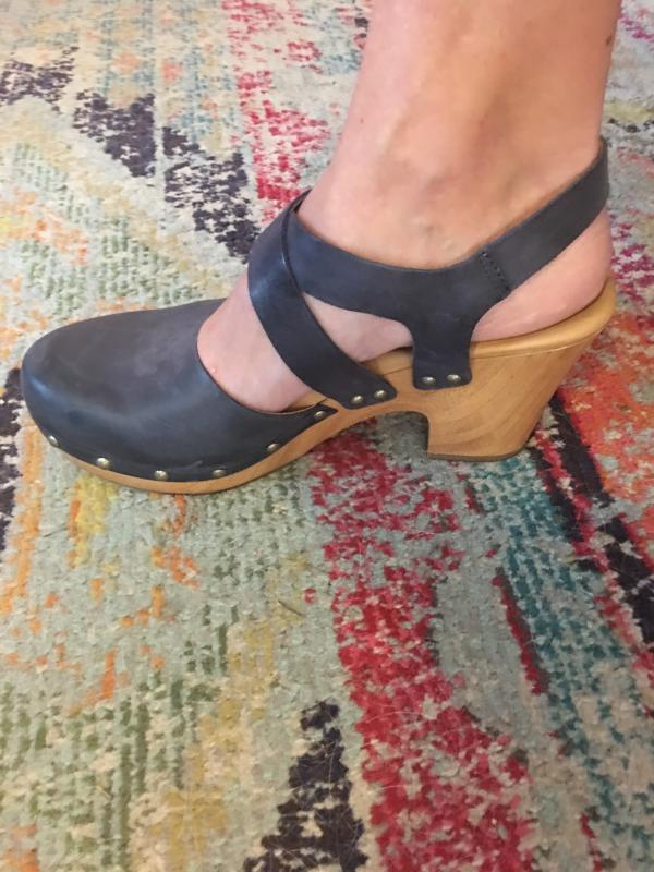 navy dansko clogs