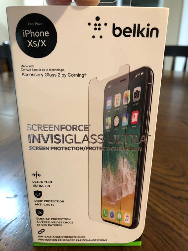 Belkin Protection d'écran InvisiGlass Ultra pour iPhone XS / X