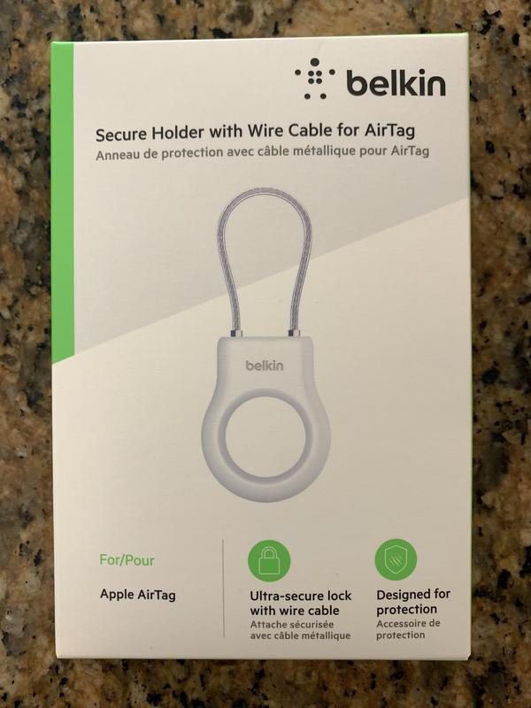 Belkin Secure Holder with Wire Cable for AirTag Black MSC009btBK