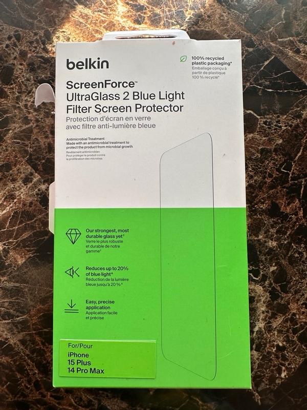 Protège-écran en verre UltraGlass 2 de Belkin pour iPhone 15 Pro Max -  Apple (FR)