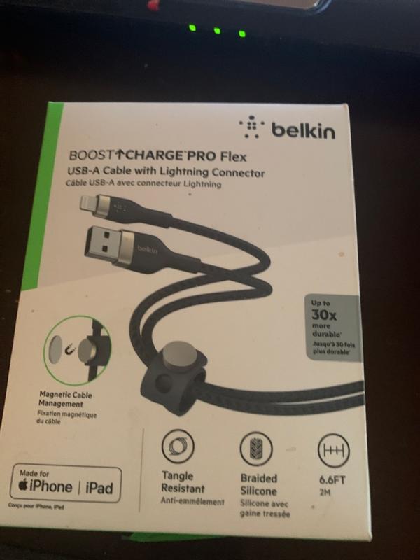 Belkin BOOST↑Charge Pro Flex USB-C Cable with Lightning Connector (1m) -  White - Apple