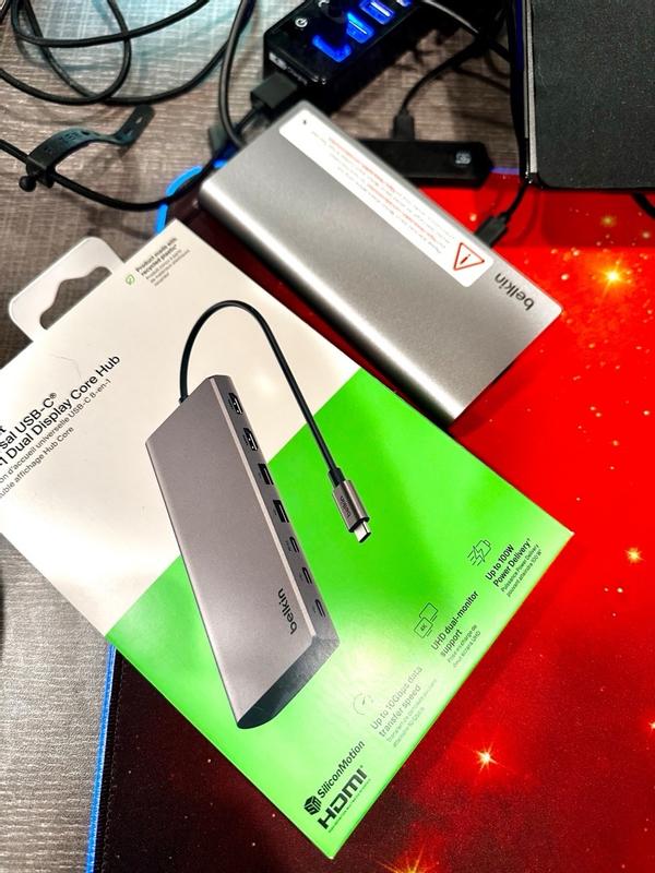 Belkin 8-in-1 USBハブ INC015btSGY-CZ Connect Universal USB-C 8-in-1 Dual Display Core Hub | Belkin US