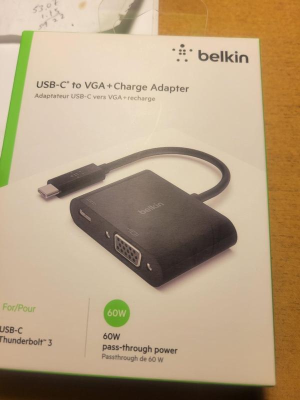 fredelig Ananiver Miljøvenlig Belkin USB-C to VGA + Charge Adapter | Meijer