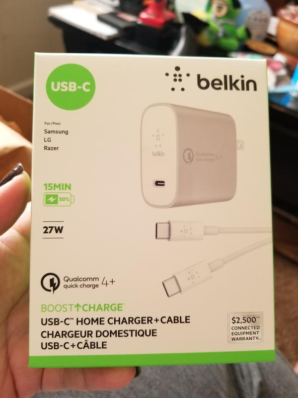 Sitio oficial de Soporte de Belkin - Conociendo el Cargador doméstico  USB-C™ BOOST↑CHARGE™ + cable con Quick Charge™ 4+ F7U074