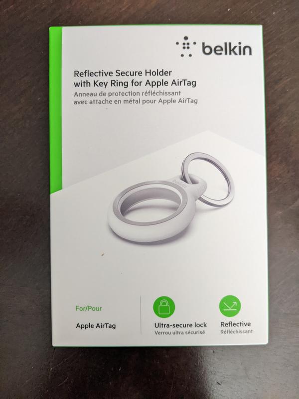 Buy Belkin Reflective Secure Holder with Key Ring for Apple AirTag - White  online Worldwide 