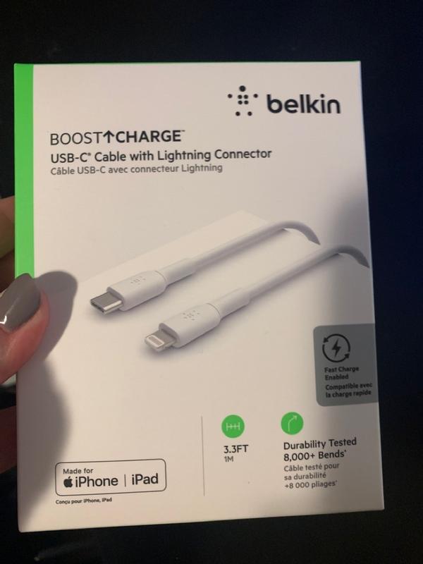 ▷ Belkin Cargador de Carro Doble + Cable USB-C a Lighthing