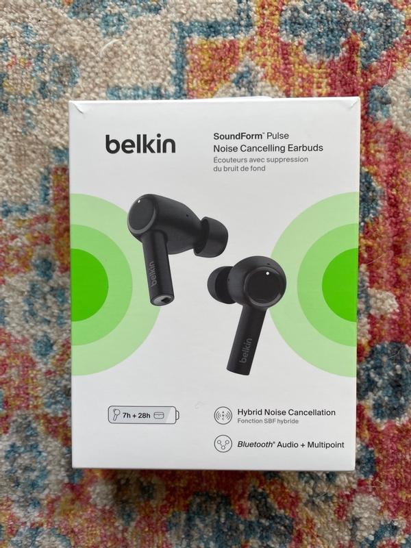 Belkin Soundform Pulse Noise Cancelling Earbuds Black Auc007btblk : Target