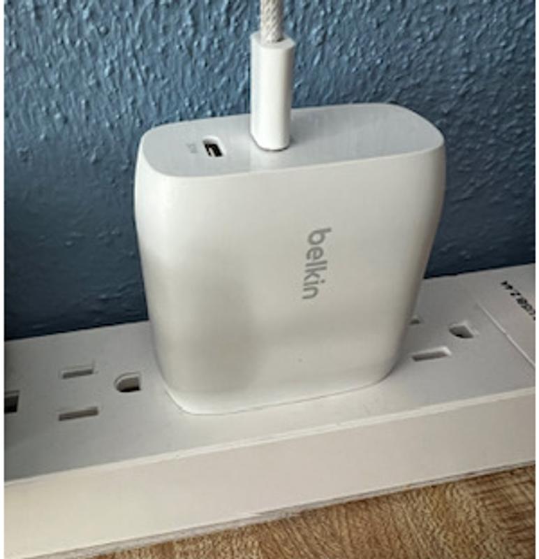Belkin BoostCharge - Cargador de pared dual USB-C con PPS de 60 W para  Apple iPhone, iPad, Samsung Galaxy, Google Pixel, compatible con cable  USB-C a