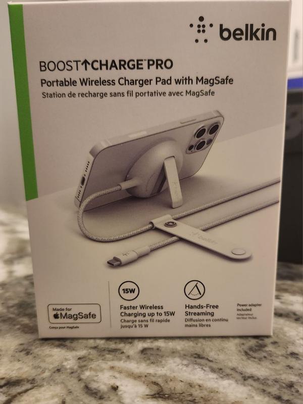 Belkin BoostCharge Pro Portable Wireless Charger Pad for MagSafe