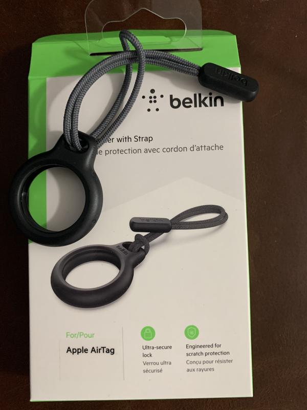 Belkin Secure Holder with Wire Cable for AirTag - White - Micro Center
