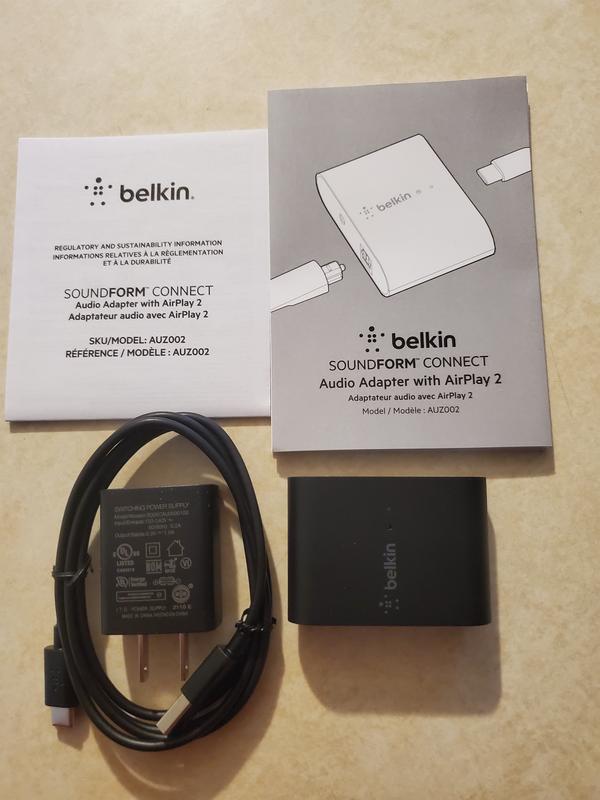 Belkin Audio Adapter with AirPlay 2 - Headphone (AUZ002TTBK