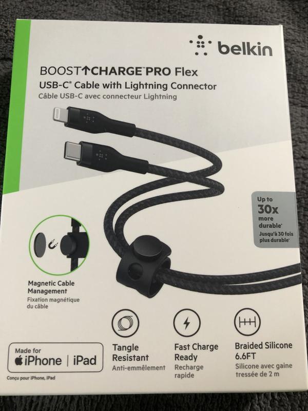 Belkin BOOST UP CHARGE Flex USB-C to Lightning Connector, 6-inch
