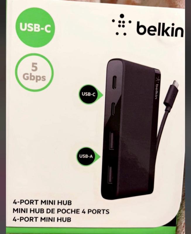Belkin 4-Port USB-C Hub USB Hubb (F4U090BTBLK)