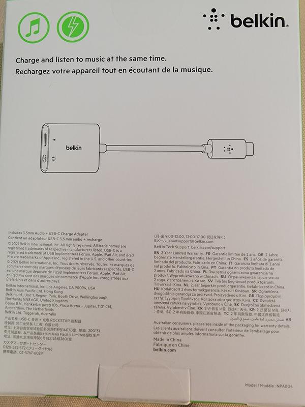 Câble audio 3,5 mm Rockstar™ avec connecteur USB-C™