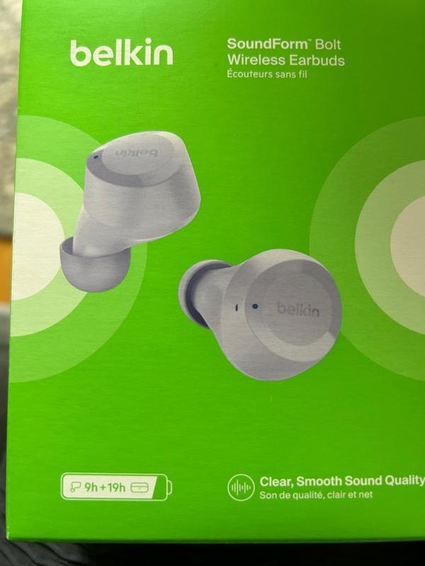 SoundForm Bolt Wireless Bluetooth Earbuds Belkin US