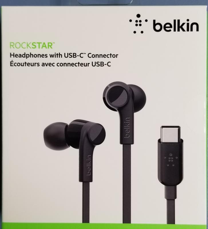 Belkin Rockstar Auriculares USB-C Negros