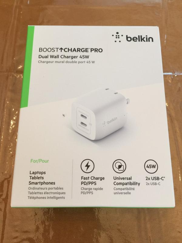 Belkin BOOST CHARGE Pro - Chargeur secteur USB-C PD 60W GaN - Chargeur -  BELKIN