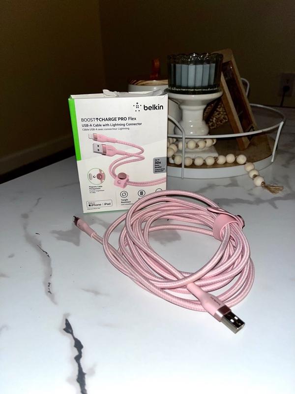 Câble Belkin USB‑A BOOST↑Charge Pro Flex avec connecteur Lightning (1 m) -  Blanc - Apple (LU)