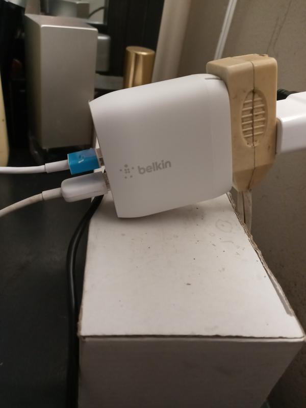 Now i could charge two devices on my belkin charger and one more on my regular charger