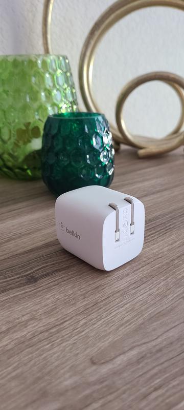 Belkin Dual USB-C GaN PPS Wall Charger - WCH011DQWH