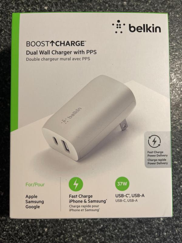Belkin Chargeur mural USB Boost Charge USB-C + USB-A 37 W
