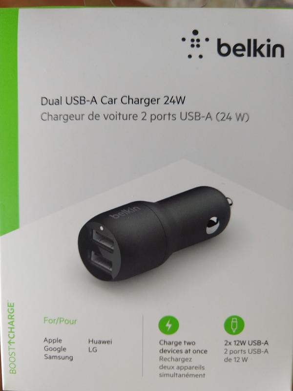 Belkin BELKIN Boost Charge Chargeur de voiture 2 ports USB-A 24 W 