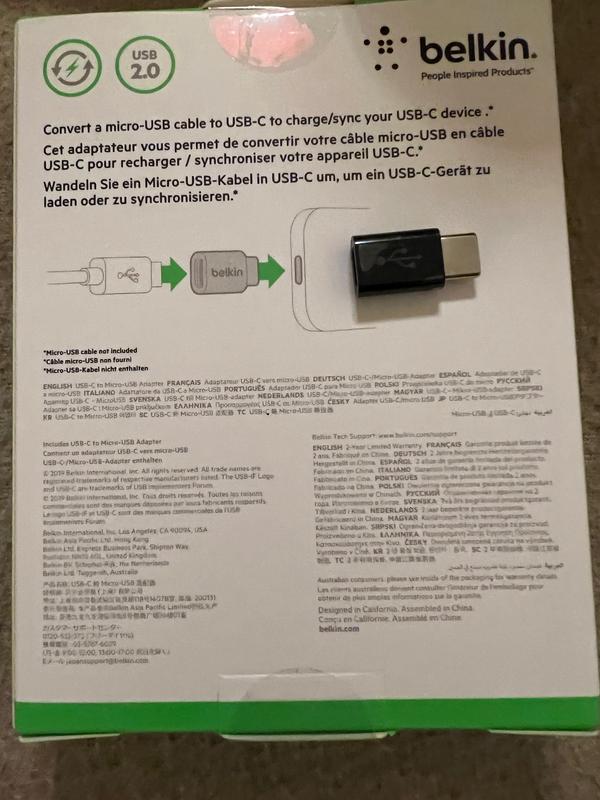 Belkin USB-C to Micro-USB Adapter