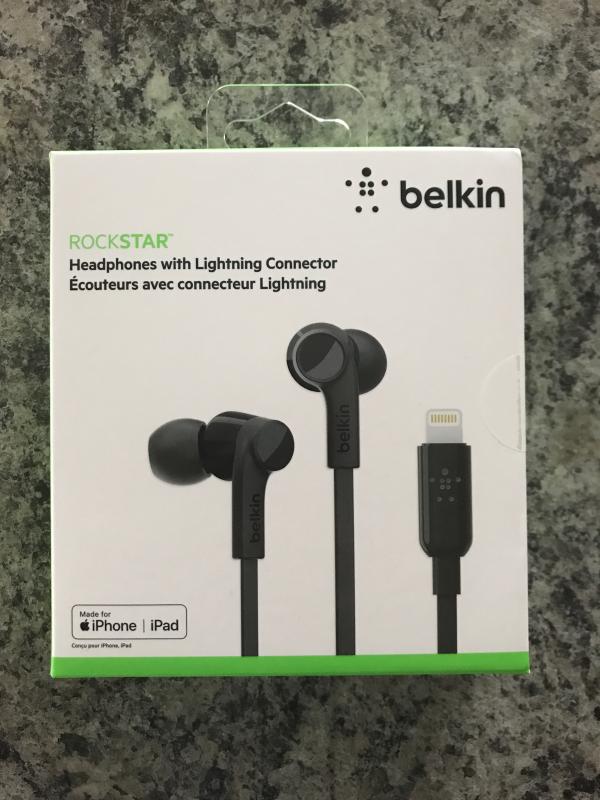 Belkin earphones with lightning connector hot sale