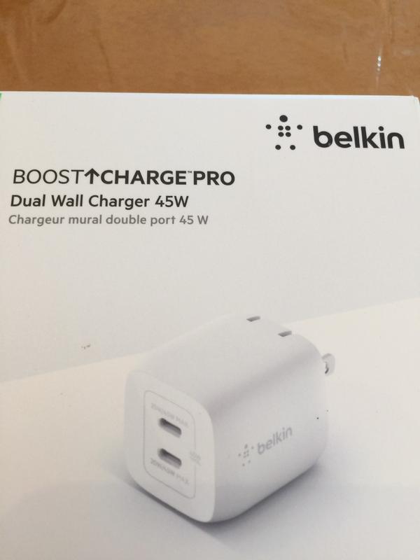 Chargeur mural Gan 45W USB-C Power Delivery ™ 3.0 & USB-A charge