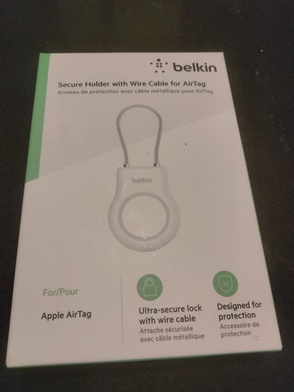 Belkin Secure Holder with Wire Cable for AirTag (MSC009BTBK
