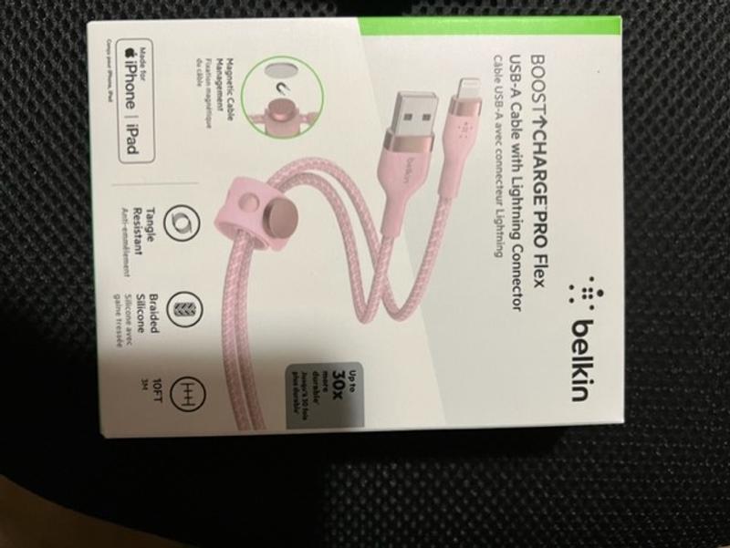 Belkin BOOST↑Charge Pro Flex USB-A Cable with Lightning Connector
